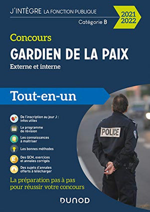 Concours gardien de la paix - Tout-en-un - 2021-2022