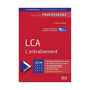 LCA - L'entraînement: Livre des professeurs