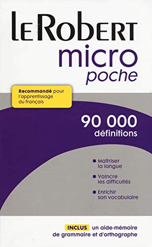 Dictionnaire Le Robert Micro Poche