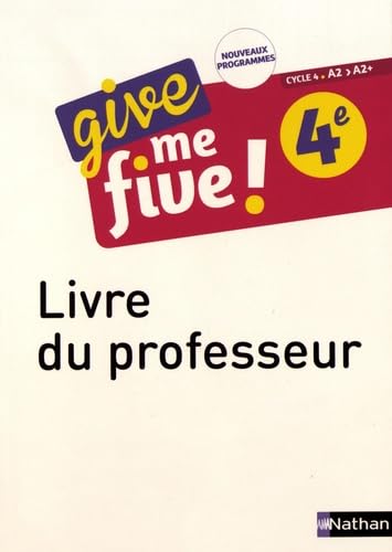Give me five 4e - Livre du professeur 2017