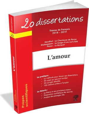 20 dissertations sur le thème de français 2018-2019 L'amour