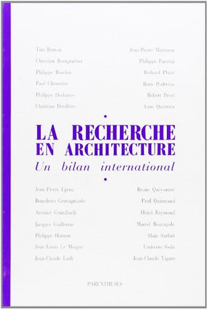 La recherche en architecture