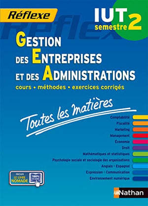 Gestion des entreprises et des administrations IUT semestre 2