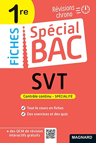Spécial Bac Fiches SVT 1re Bac 2024: Tout le programme en 53 fiches, mémos, schémas-bilans, exercices et QCM
