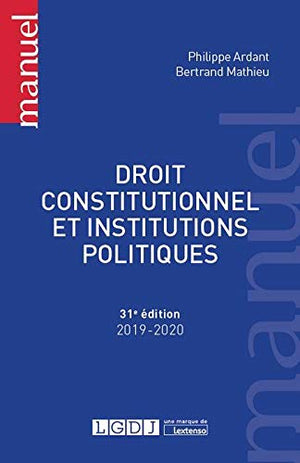 Droit constitutionnel et institutions politiques