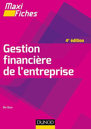 Maxi fiches - Gestion financière de l'entreprise - 4e éd.