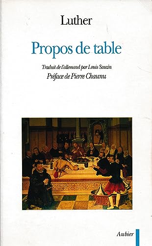 Propos de table: - PREFACE - TRADUIT DE L'ALLEMAND