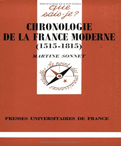 CHRONOLOGIE DE LA FRANCE MODERNE. (1515-1815), 1ère édition