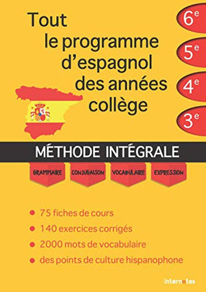 Tout le programme d'espagnol des années collège