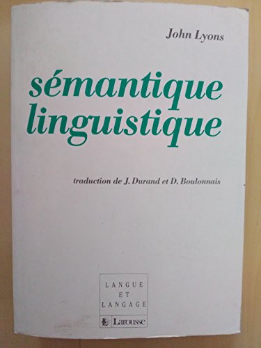 Sémantique linguistique