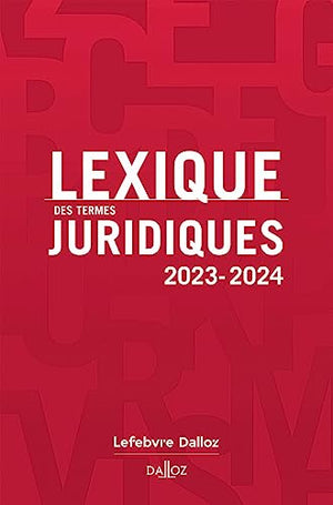 Lexique des termes juridiques