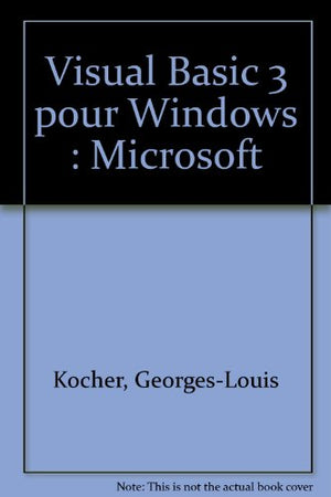 Visual Basic 3 pour Windows