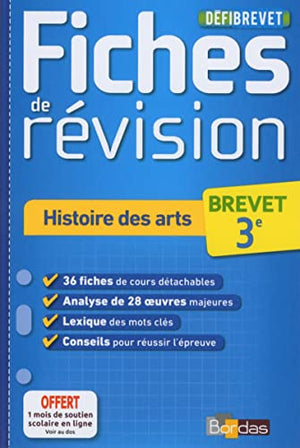 Défibrevet - Fiches de révision - Histoire des Arts 3e