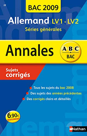 Annabac 2019 - Allemand - Sujets