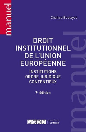 Droit institutionnel de l'Union européenne