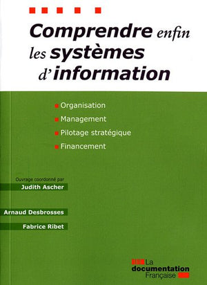 Comprendre enfin les systèmes d'information, organisation, management, pilotage