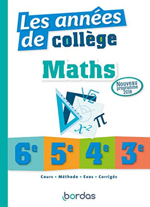 Les années de collège - Maths