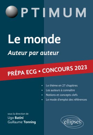 Le monde ECG 2023 - Auteur par auteur