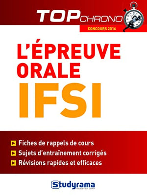 L'épreuve orale ifsi concours 2016