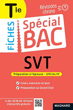 Spécial Bac Fiches SVT Tle Bac 2024