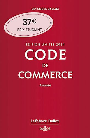 Code de commerce 2024 annoté