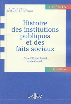 Histoire des institutions publiques et des faits sociaux