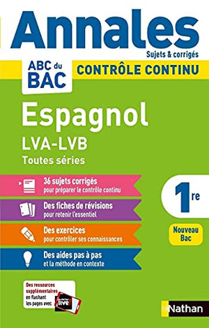 Annales ABC du Bac 2024 - Espagnol 1re LVA-LVB