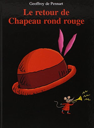 Retour de chapeau rond rouge