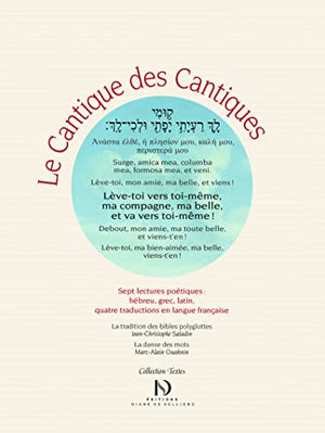 Le cantique des Cantiques, édition polyglotte - 7 lectures poétiques