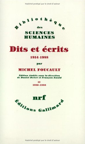 Dits et écrits 1954-1988, tome 4 1980-1988