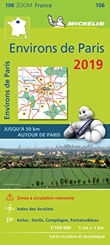 Carte Zoom Environs de Paris 2019