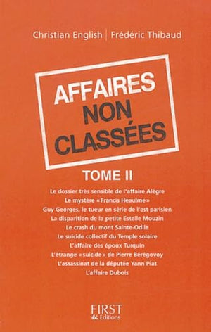 Affaires non classées, tome 2