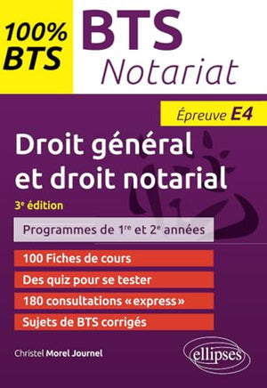 BTS Notariat - Épreuve de droit général et droit notarial (E4/U4)