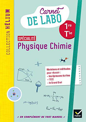 Physique chimie 1re/Tle - Éd. 2020 - Carnet de labo élève