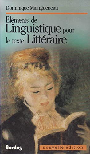 Éléments de linguistique pour le texte littéraire