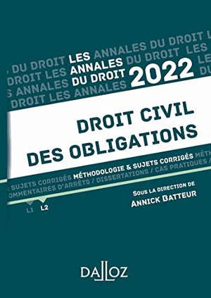 Annales Droit civil des obligations 2022