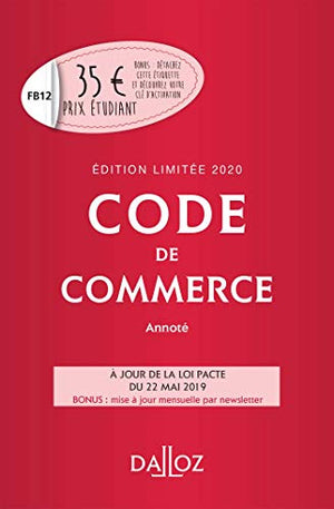 Code de commerce annoté 2020