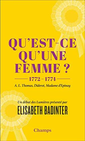 Qu'est-ce qu'une femme ?: 1772-1774