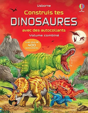 Construis tes dinosaures avec des autocollants - Volume combiné