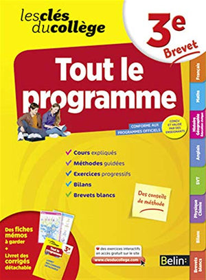 Les Clés du collège - Tout le programme 3e