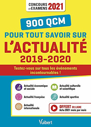 900 QCM pour tout savoir sur l'actualité 2019-2020