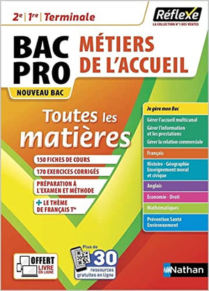 Toutes les matières - Bac Pro Métiers de l'Accueil - Réflexe - 2024