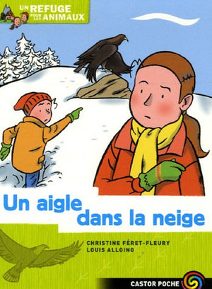 Un aigle dans la neige