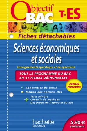 Sciences économiques et sociales Tle ES