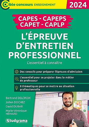 L’épreuve d’entretien professionnel – CAPES, CAPEPS, CAPET, CAPLP: L’essentiel à connaître – 2024