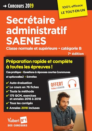 Concours Secrétaire administratif et SAENES - Catégorie B