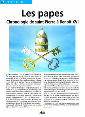 Les papes, chronologie