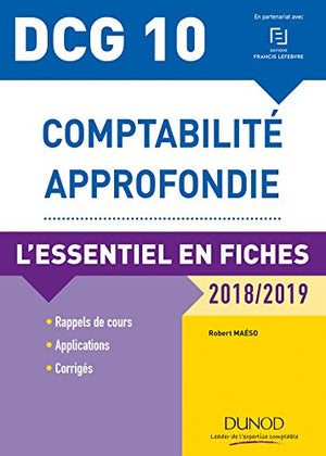 Comptabilité approfondie DCG 10: L'essentiel en fiches