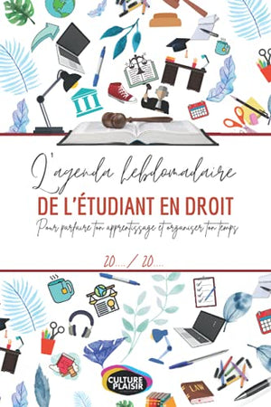 L'agenda hebdomadaire pour l'étudiant en Droit