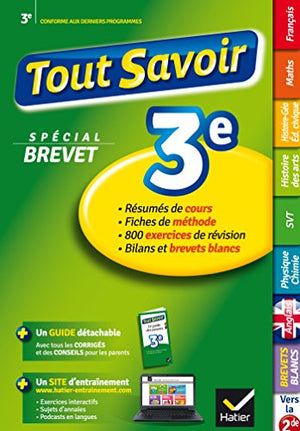 Tout savoir 3e spécial brevet